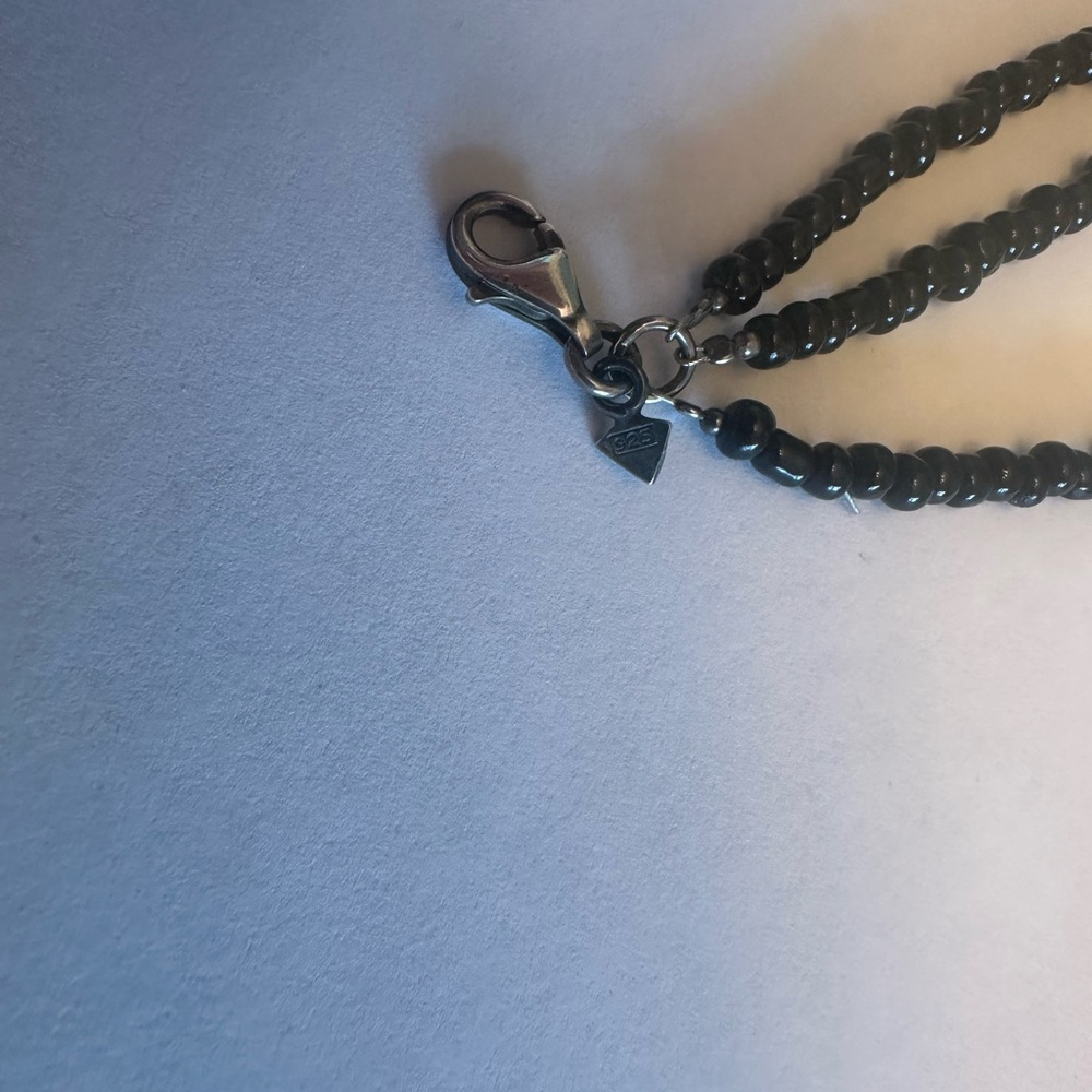 Silpada Black Multi-Strand Beaded Necklace – Minimal Layered Boho Jewelry - Picture 3 of 3